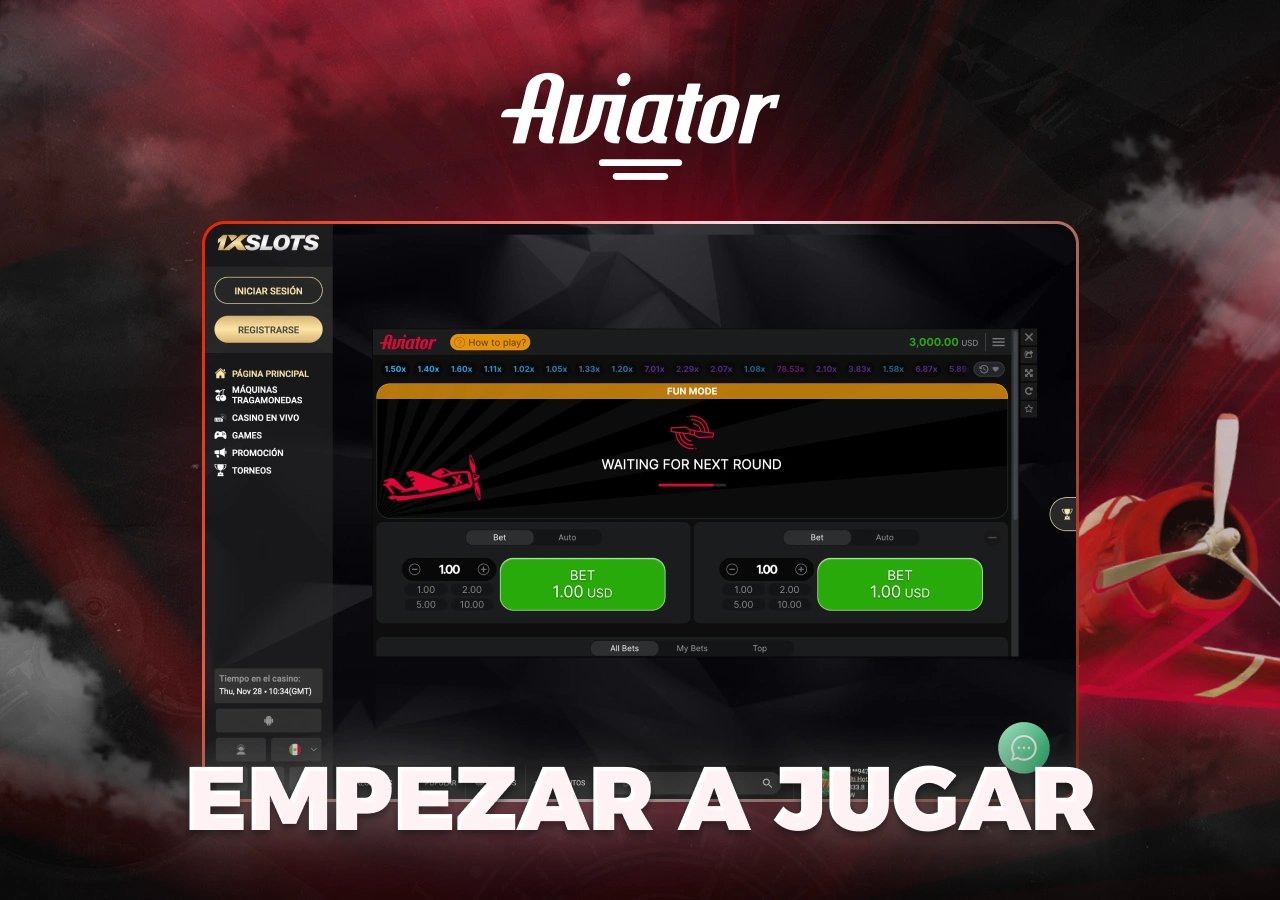 El proceso de empezar a jugar al Aviator en un casino en línea