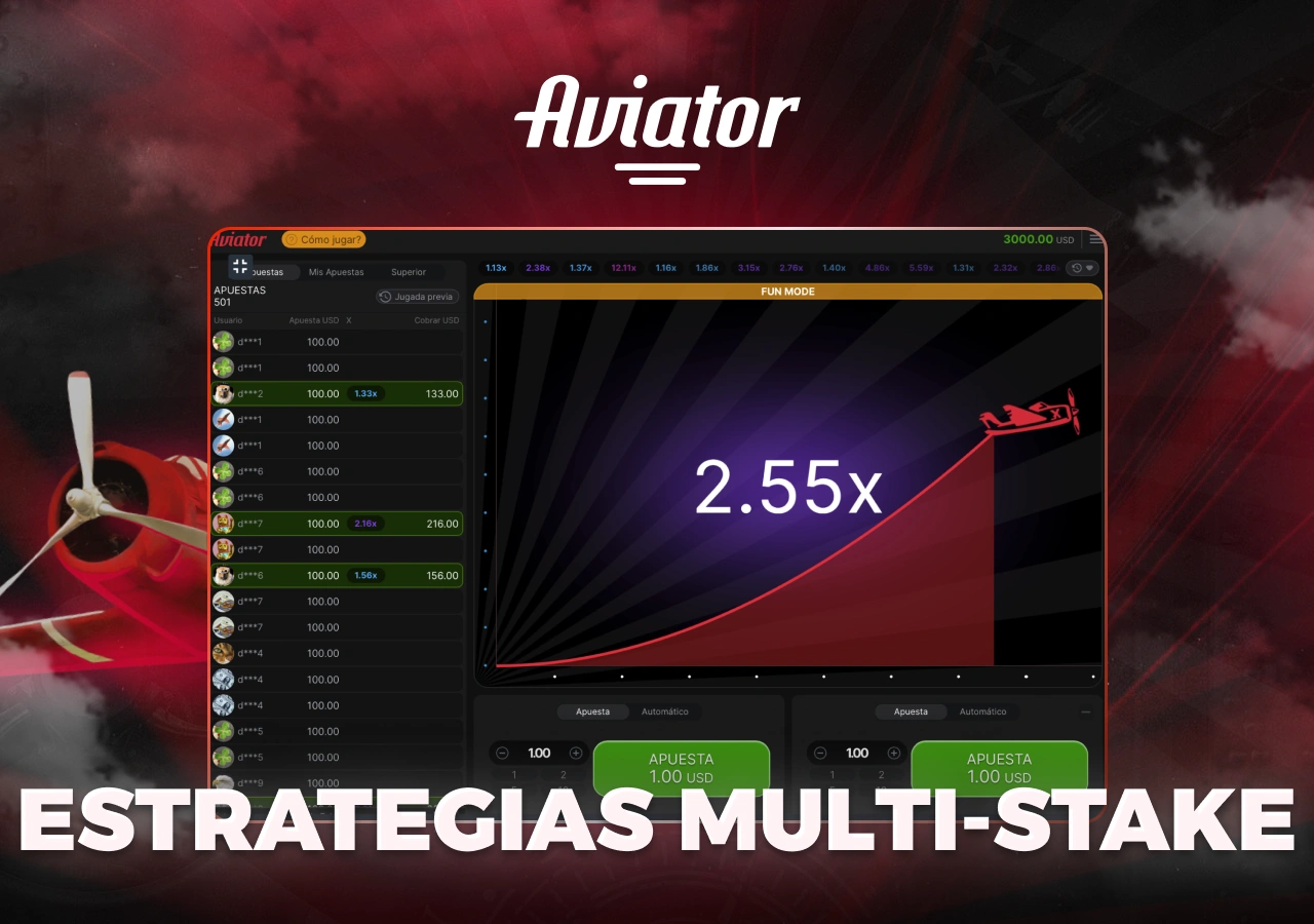 Estrategia multi-stake para obtener el mayor beneficio durante el juego