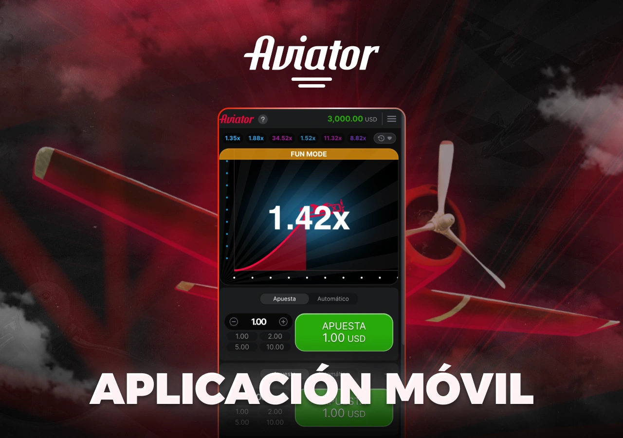 Juega a Aviator en la aplicación móvil de la casa de apuestas