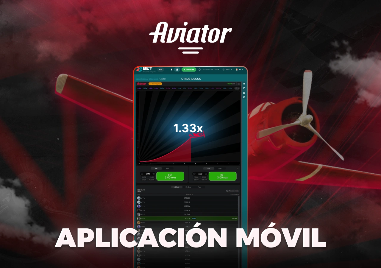 Aplicación 22Bet para jugar a Aviator en dispositivos Android e iOS